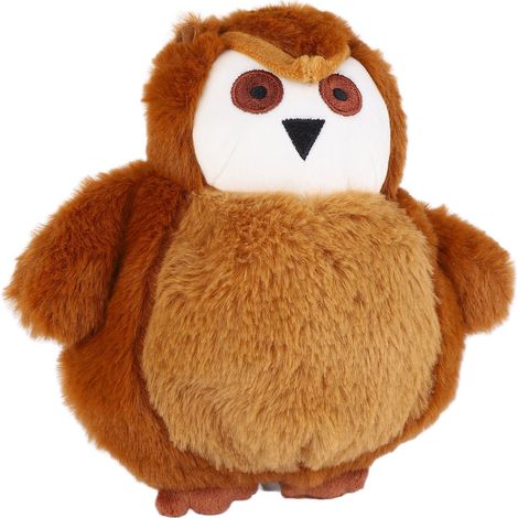 Housse en tissu amovible, lavable, douce et confortable pour peluche interactive pour chien, marron. (1/5)
