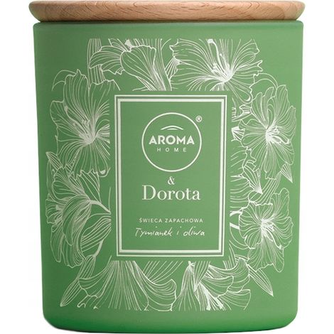 Dorota & Aroma Duftkerze für Zuhause, Thymian mit Olive, 150 g (1/5)
