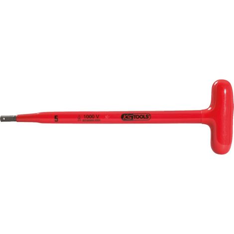 Clé mâle à six pans creux poignée en T avec revêtement isolant, 3x120 mm (1/2)