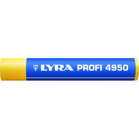 Craie de marquage pour pneu Lyra PROFI 4950 - Jaune 90 x 15 mm (1/2)