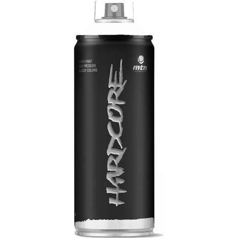 Bombe de peinture aérosol MTN Hardcore Blanc mat 0,4 L