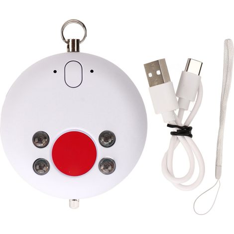 Détecteur d'alarme infrarouge LED sonore lumineux, capteur de sécurité pour hôtel, usage extérieur et intérieur (1/5)