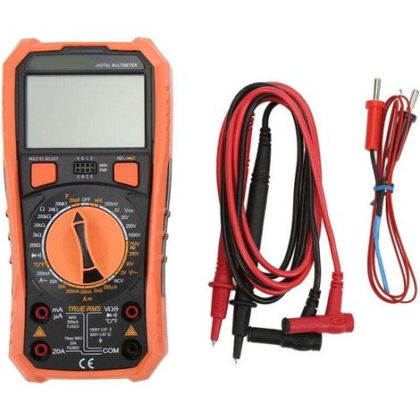 High Precision Digital Multimeter Multifunction Electrical Tester Measures AC DC Voltage Current Capacity (1/4)