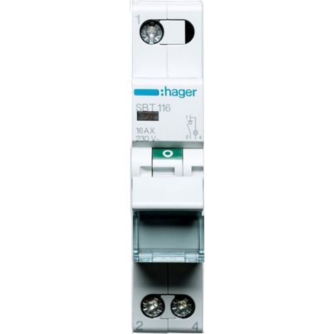 Interruttore modulare con spia luminosa 16A 1P SBT116