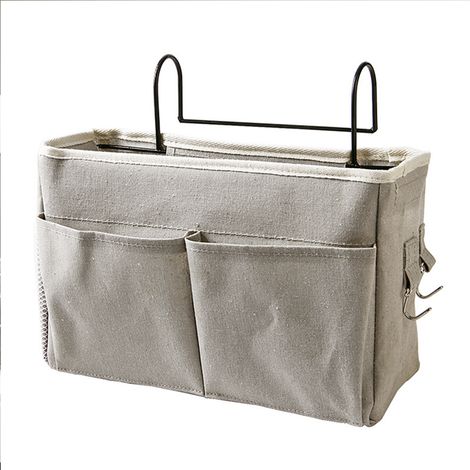 Sac de rangement suspendu pour lit de chevet, tiroir de rangement pour lits superposés de dortoir, barre de lit (1/4)