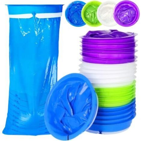 20 Pièces Sac Vomissement Voiture 1000ml, Sac a Vomi Haute Densité avec Bouton-Pression, Sac de Collection Vomi pour Voiture et Voyage pour Femmes Enceintes Urgences Malades Enfant Adulte (1/5)