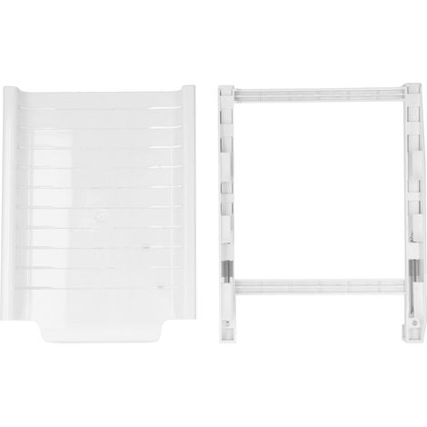 Étagère de rangement pour réfrigérateur, tiroir coulissant, conteneur, organisateur de nourriture, fournitures de cuisine (blanc)