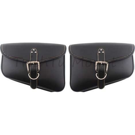 Sacoche de moto Harley Prince, sacoche latérale en cuir, sacoche triangulaire, sacoche latérale pour motard, sac de voyage, sacoche latérale (1/5)