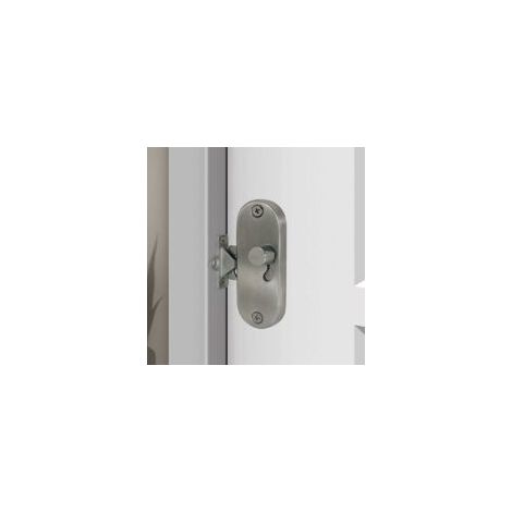 Cerradura para puerta corredera de ángulo recto de 90° con argolla de bloqueo para puerta corredera y cerradura para puerta de granero - Crezuo