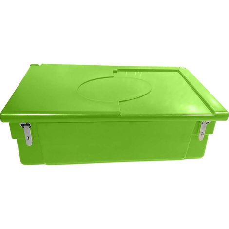 Coffre de jardin 100l avec grenouillères-plast'up rotomoulage (1/3)