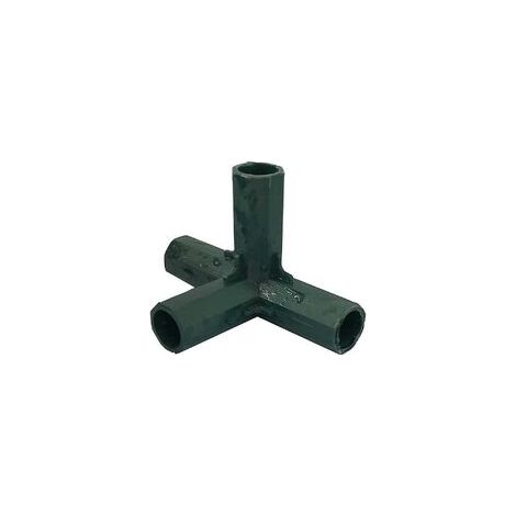 4er-Pack Gartenkäfig, 4-Wege-Eckverbinder für Gewächshauskanäle, Gewächshaus-Eckverbinder 16 mm (rechtwinklig, 4-Wege) (1/5)