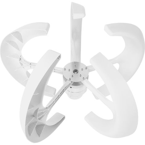 Éolienne verticale 600W 12V DC Générateur d'électricité blanc Kit production d'énergie renouvelable (1/5)