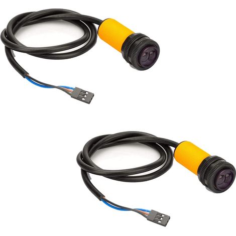 2pcs Capteur Module Infrarouge Réglable 3-80cm Plastique Pour Robot Automatisation