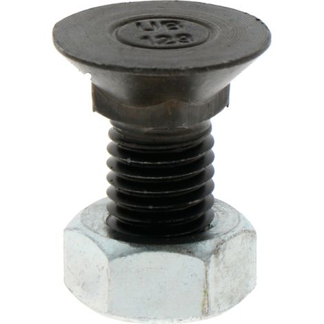 Bullone per aratro con dado, filettatura M14x2, lunghezza 35 mm, norma DIN 608, per aratro 1435812