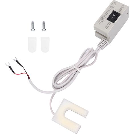 LED-Nähmaschinenleuchte, hohe Helligkeit und energiesparend, U-förmig, 110–250 V, ABS, 90 g, inklusive 2 Schrauben und 2 Zubehörteilen