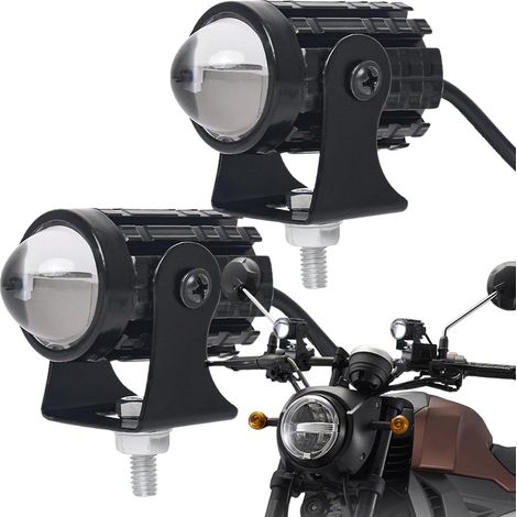 Phare Moto LED - Projecteur pour Motocyclette Puissante - Sécurité Routière (1/5)