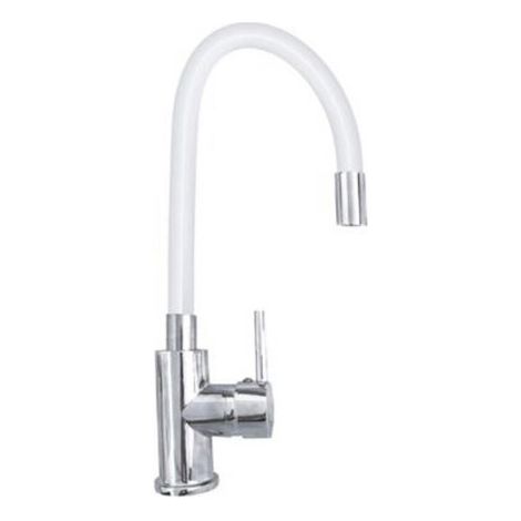 MISCELATORE CANNA ALTA FLESSIBILE RUBINETTO MONOCOMANDO CUCINA BIANCO 1987-2 (1/3)