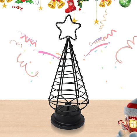 Lumière de Noël Lampe Chevet Arbre avec Étoile (1/5)