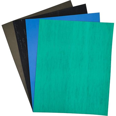 Rubber + Cork DIY Sealing Papers Seal Paper Thickness Paper Seal for Cutting Size for Petrol, Diesel, Oil, Small Engine, DIY 4 Pieces (1/5)