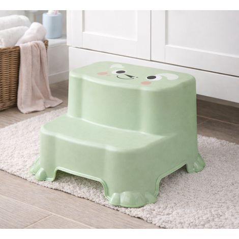 Kinder Sitzhocker Kunststoff Grün Bär-022000260-Grün (1/4)
