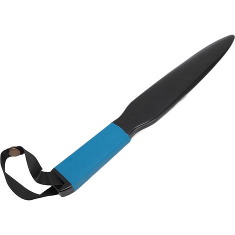 Bâton de dressage pour chien en nylon et caoutchouc, polyvalent et facile à utiliser, avec cordon noir et poignée bleue. Idéal pour soulager le stress et favoriser l'entraînement au dressage. (1/5)