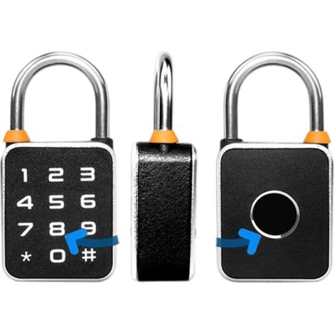 Cadenas étanche à empreintes digitales contrôlé par application - Verrou de sécurité biométrique pour bagages et dortoir - Acier inoxydable (T32CD T32CD) (1/5)