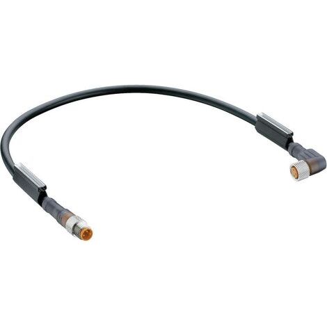 Connecteur confectionné pour capteurs/actionneurs M8 Lumberg Automation RSMV 3-RKMWV 3-224/1M-1 mâle, droit, femelle, c (1/2)