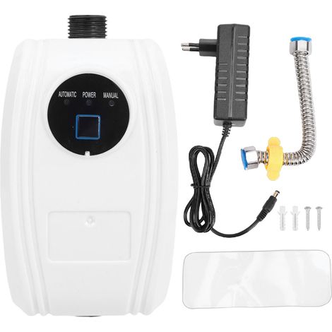 Ortviai Pompe de surpression automatique 65 W, 24 L/min, hauteur maximale 17 m, silencieuse pour chauffe-eau solaire et douche (1/5)