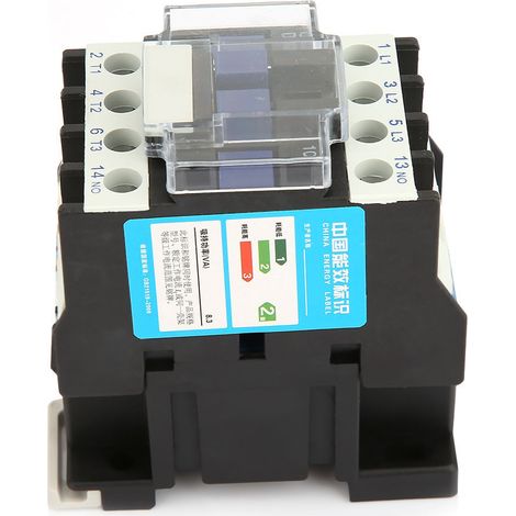 Contacteur Modulaire Rail DIN CJX2-1210, Contacteur Électrique Industriel 48V AC, Commande Automatique (1/4)