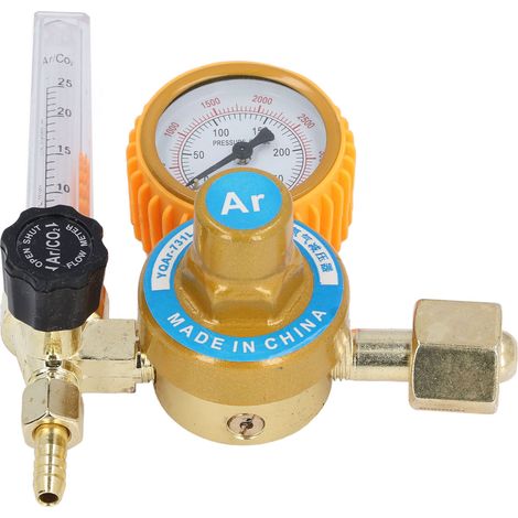 Détendeur Gaz Argon 0 à 3500 psi en Alliage d'Aluminium Débitmètre pour Soudure TIG Régulateur de Pression (1/5)