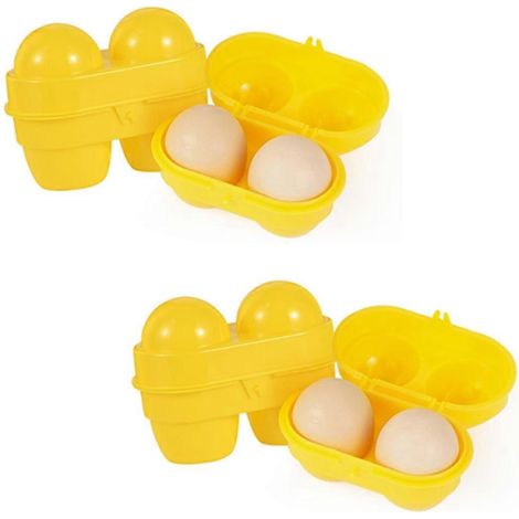 Boîte de rangement portable pour œufs, récipient à grille avec poignée pour réfrigérateur (1/5)