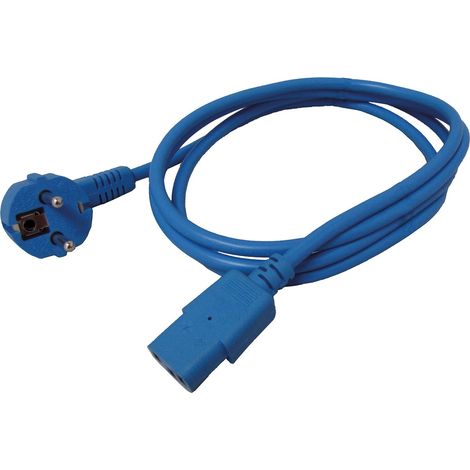 ROLINE CÂBLE SAFETY IEC320-C13,1.8M,BLEU