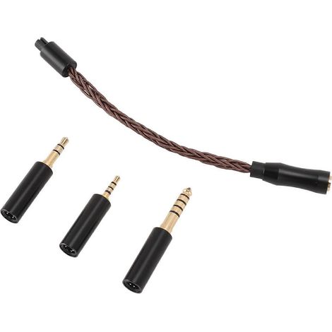 Adaptateur pour casque audio 2,5 mm femelle vers 2,5 mm/3,5 mm/4 mm (1/5)