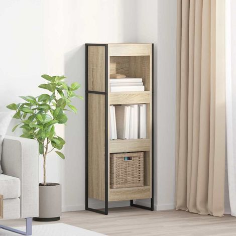 vidaXL Armadio per Libri Sonoma 40 x 30 x 121 cm Legno