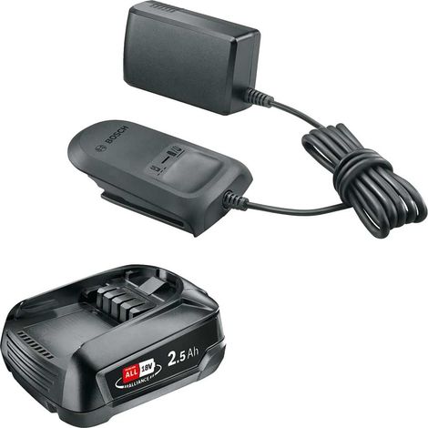 BOSCH DIY PBA 18v 2.5Ah + AL 1820 CV (Starter kit 18V) 18v Charger & battery pack