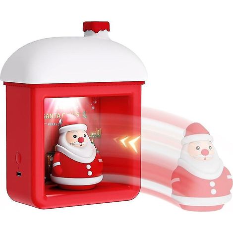 Veilleuse Maison de Neige, Lampe LED Maison de Neige d'Hiver, Décoration de Noël Maison Lumineuse Père Noël (1/5)