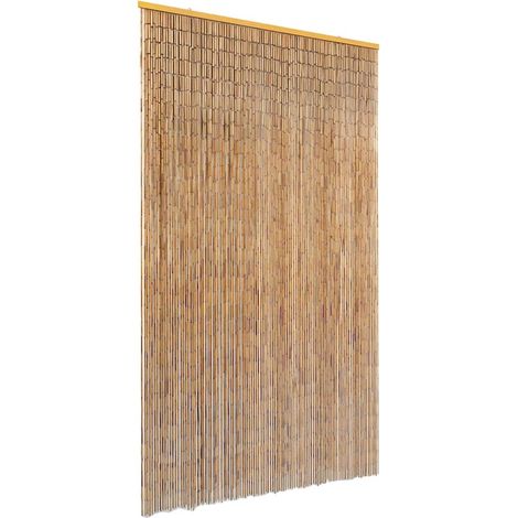 Rideau de porte contre insectes Bambou 120 x 220 cm (1/5)