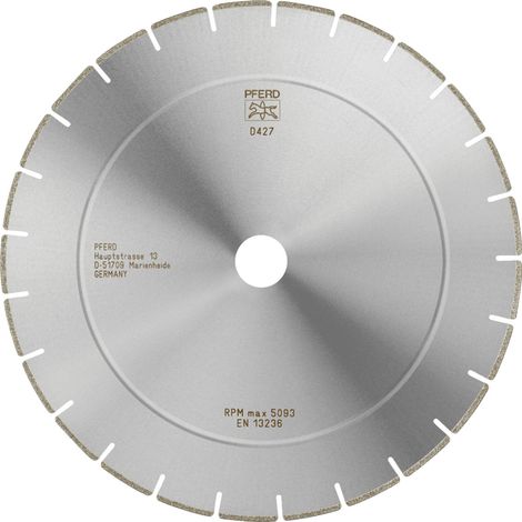 PFERD TOOLS Diamant-Trennscheibe D1A1R 300x2,5x30,0mm D427 (grob) segmentiert für GFK/CFK (1/2)