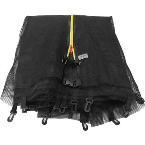 Filet de sécurité pour Trampoline, Filets Remplacement avec Cadres Ronds 6 poteaux Droits, 5 Pieds, Noire - (1/5)