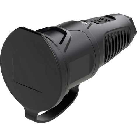 PC Electric 2521-ss Presa di sicurezza Gomma piena 250 V Nero IP54