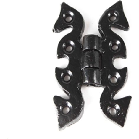 PRS Black Antique Butterfly Hinge 70mm - Box of 25 (1/2)