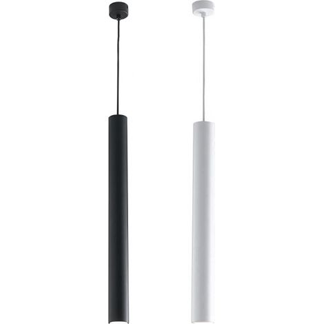 Lampada LED a Sospensione 60CM portalampada GU10 Bianco/NeroColore NERO