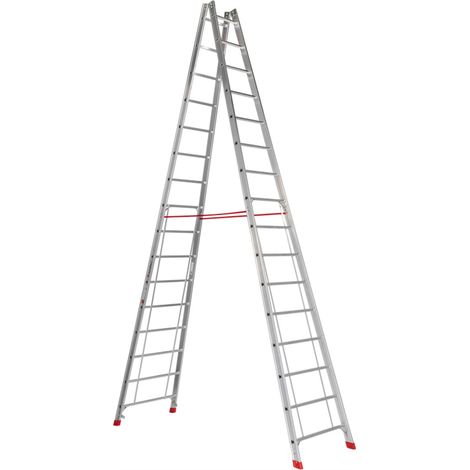 Euroline Premium 305 Sprossenstehleiter 2x16 Sprossen