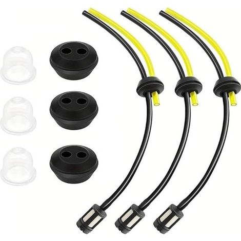 Kit Universel Filtre à Essence avec Durite pour Débroussailleuse, Joint de Durite à Essence pour Coupe-bordures, Kit de Pièces de Rechange Filtre à Essence pour Taille-haies et Tondeuse (1/5)