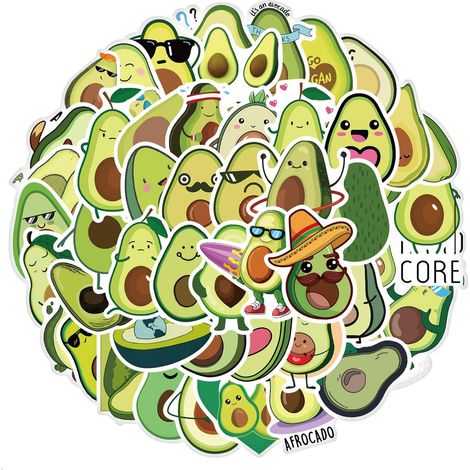 Packung aufkleber - avocado