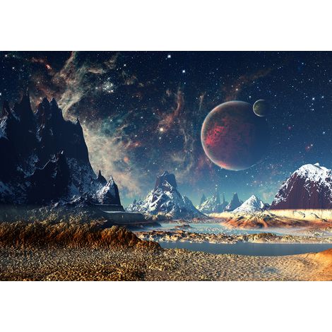 Papier peint panoramique - Espace - 130 cm x 90 cm (1/2)