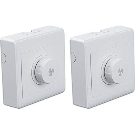 Lot de 2 interrupteurs variateurs pour ventilateur 300W, régulateur de vitesse 220V 10A pour ventilateur de plafond, panneau (1/4)