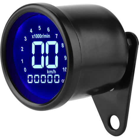 Compteur universel moto LCD avec indicateur de vitesse, odomètre, tachymètre et jauge (1/5)