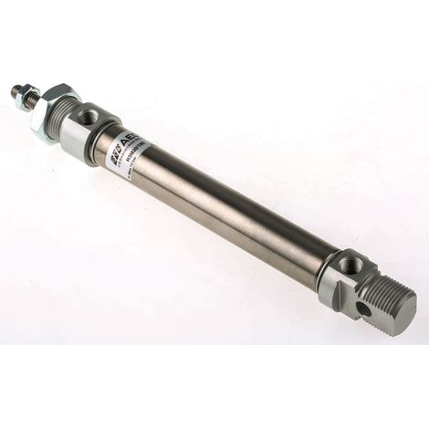 Vérin pneumatique miniature RS PRO Double Action , alésage de 20mm, course de 100mm ( Prix pour 1 ) (1/4)