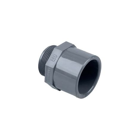 TERMINAL ROSCA MACHO PVC - HIDROTEN Medidas: Ø25mm x 3/4"